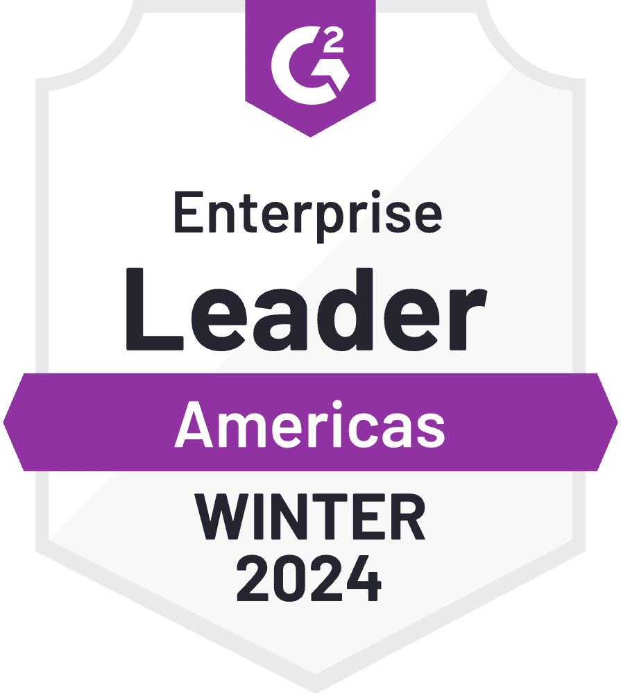 G2 Enterprise Leader Americas Winter 2024 Badge